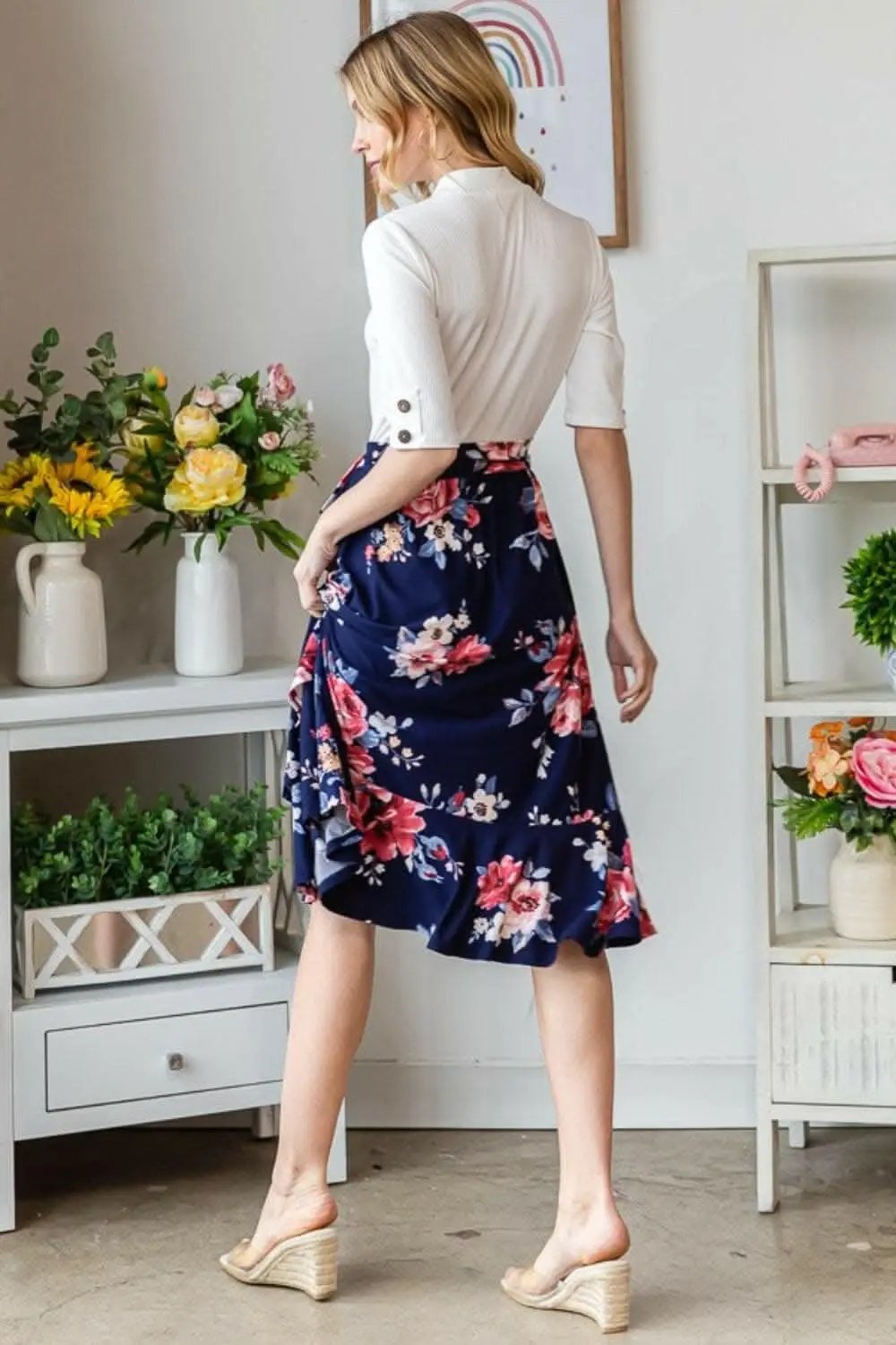 Dresses Trendsi just arrived - Reborn J Floral Wrap Ruffled Skirt