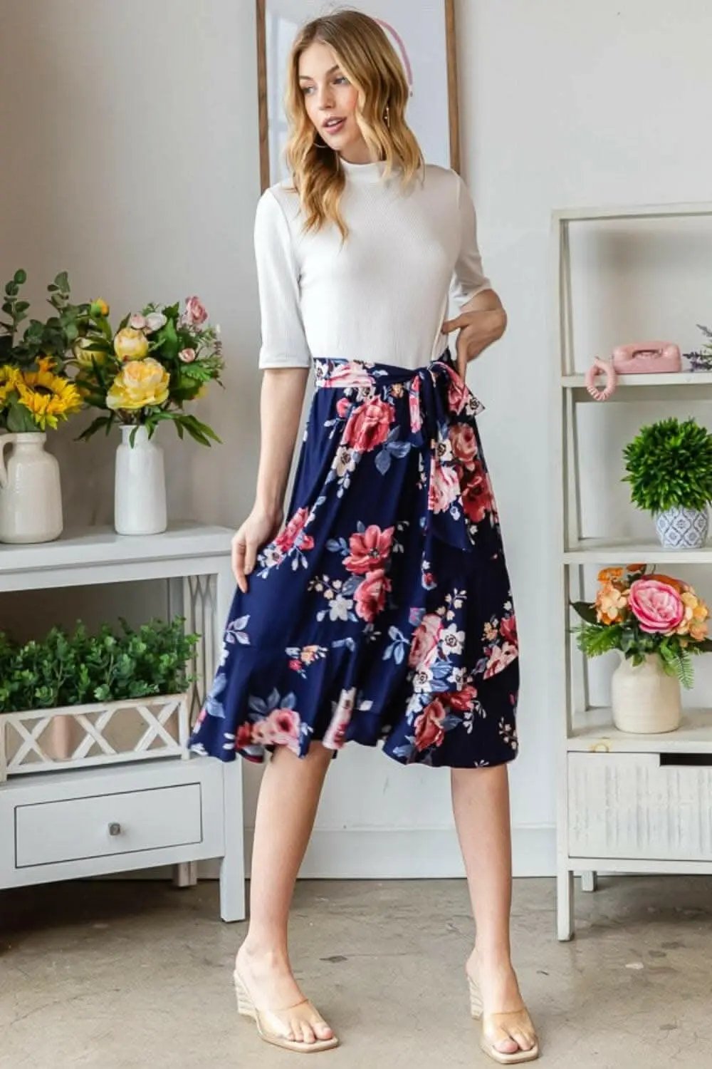 Dresses Trendsi just arrived - Reborn J Floral Wrap Ruffled Skirt