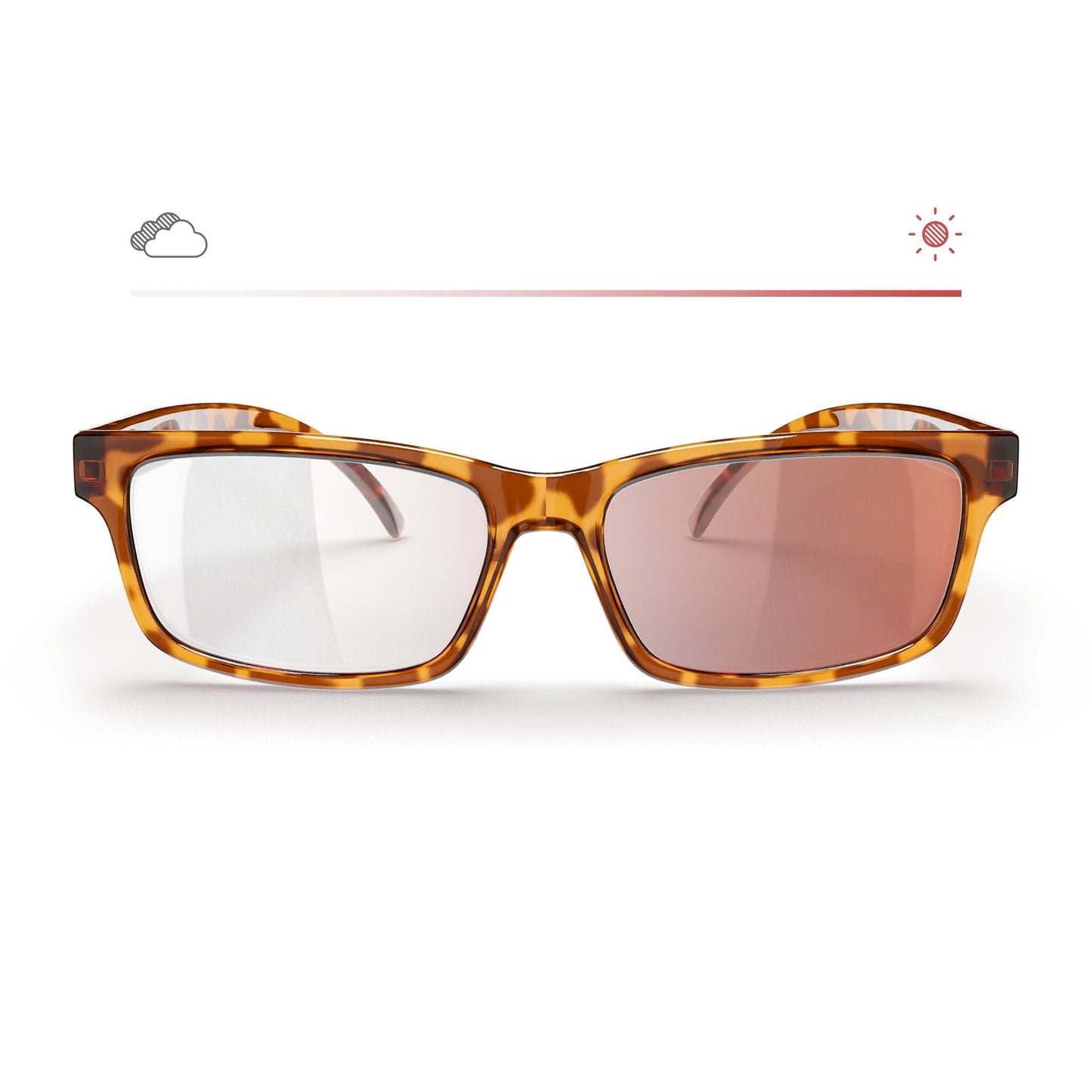 Tortoise Rectangle Prescription Transitions® Colors