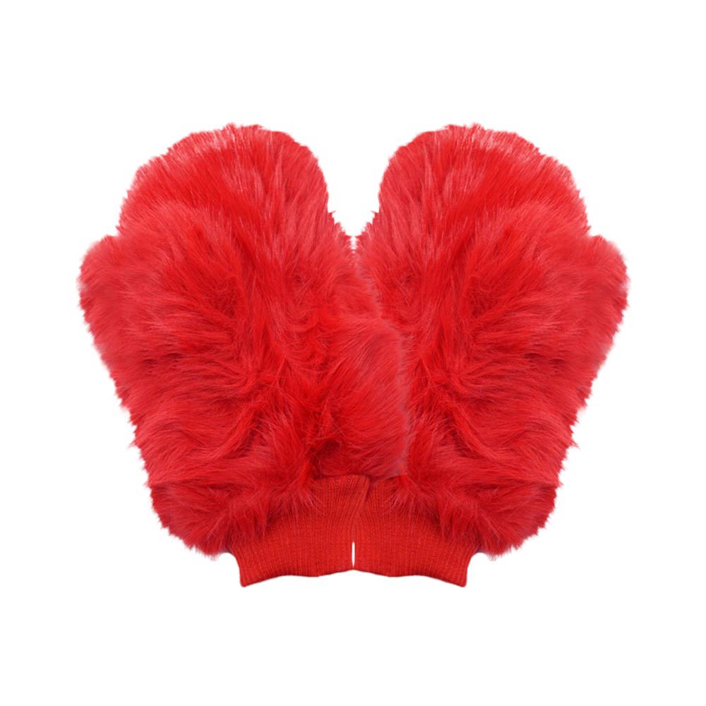 Faux Fur Mitten Gloves