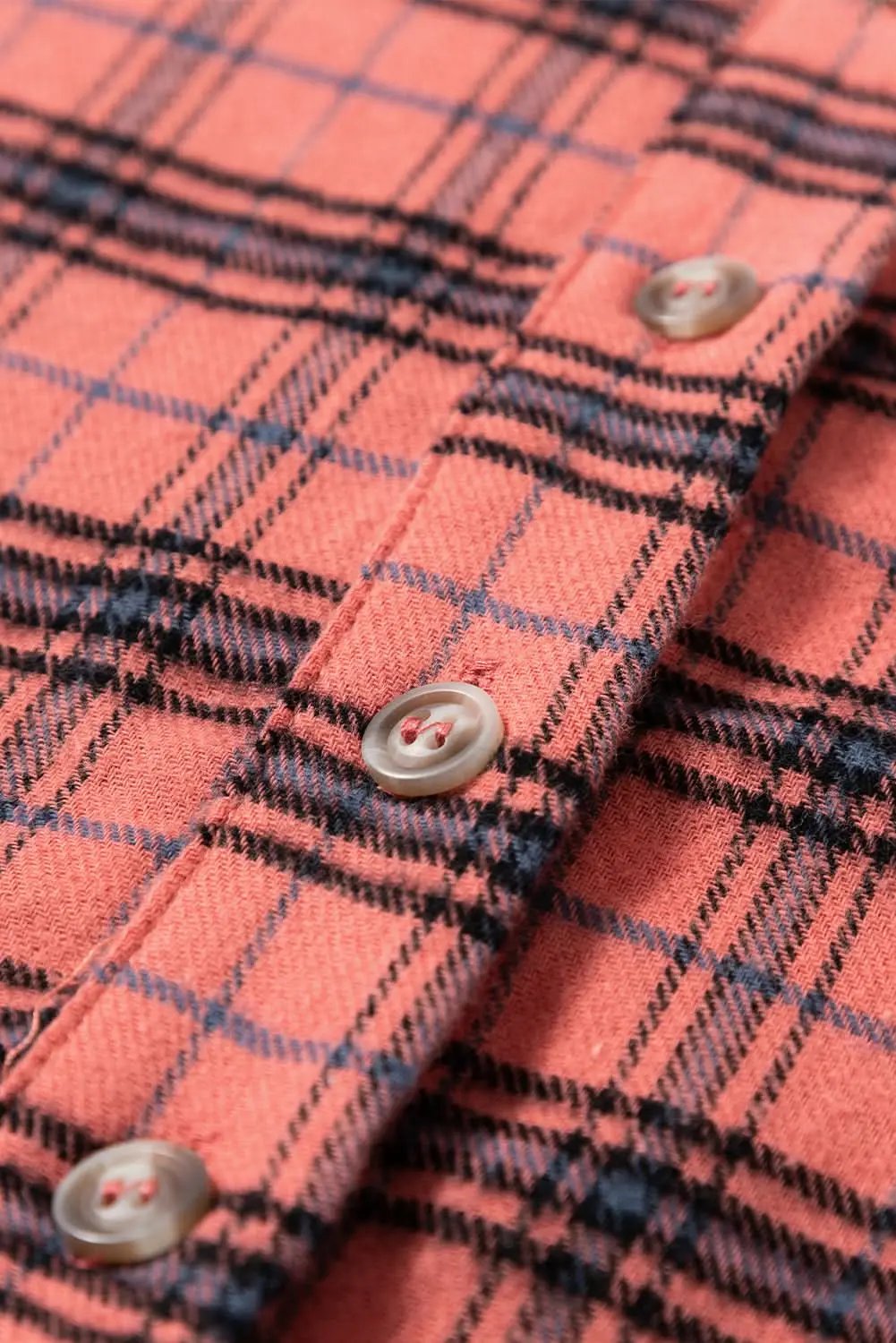 Love Salve Red Plaid Western Shirt — Distressed Cotton Top