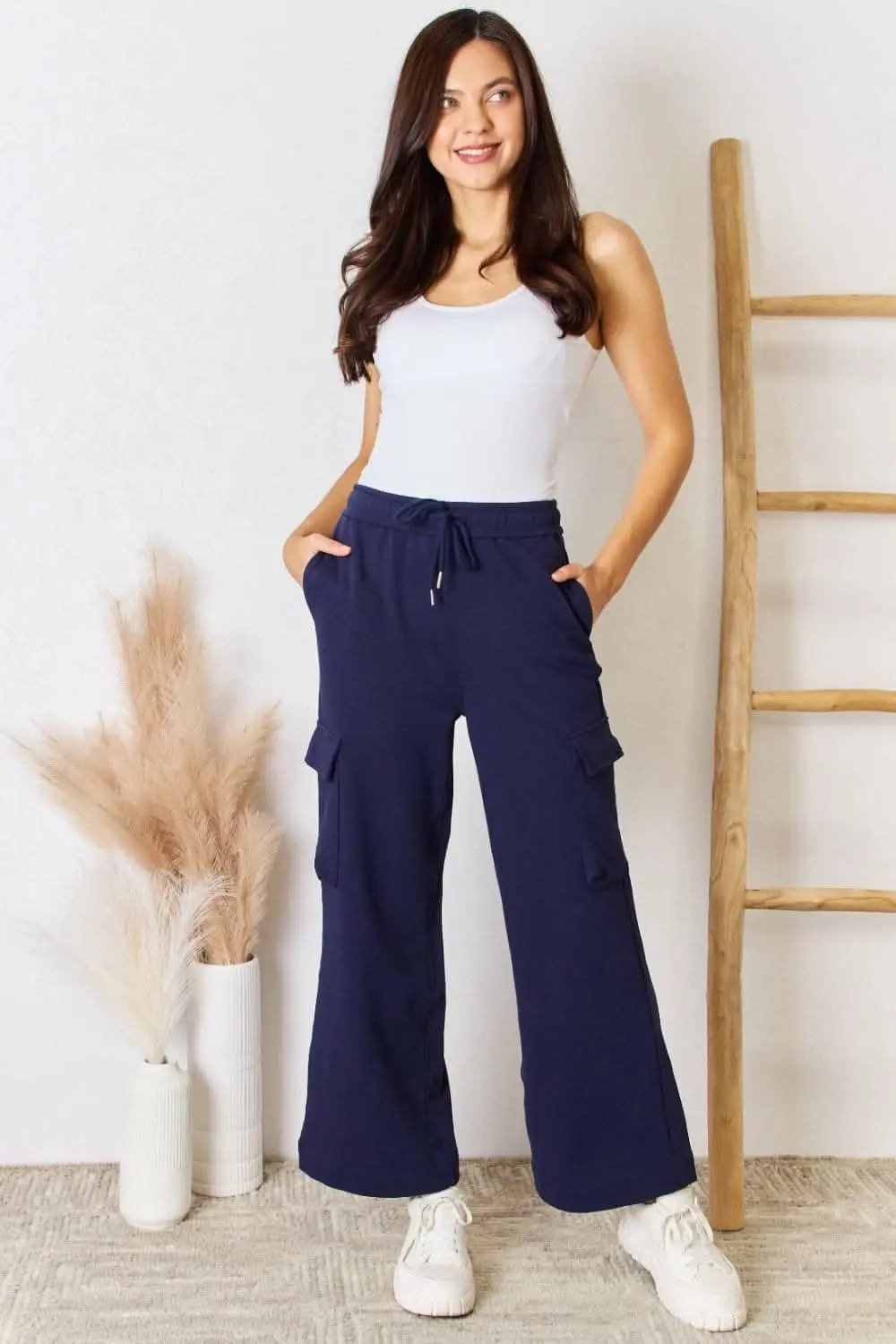 Trendsi Risen Relaxed Cargo Pants Wide Leg — Breathable Comfort
