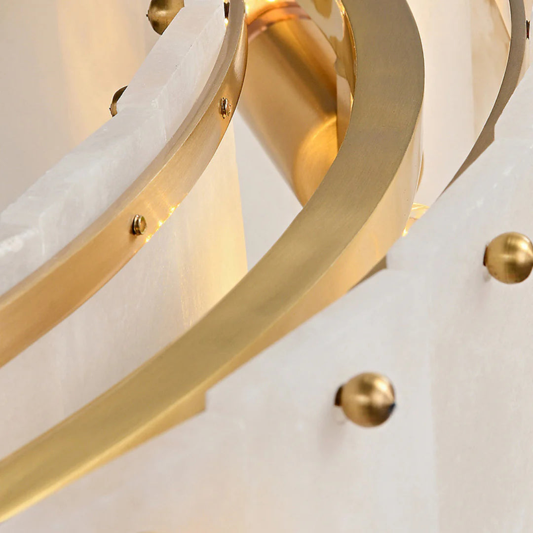 Candelabro de alabastro de roca