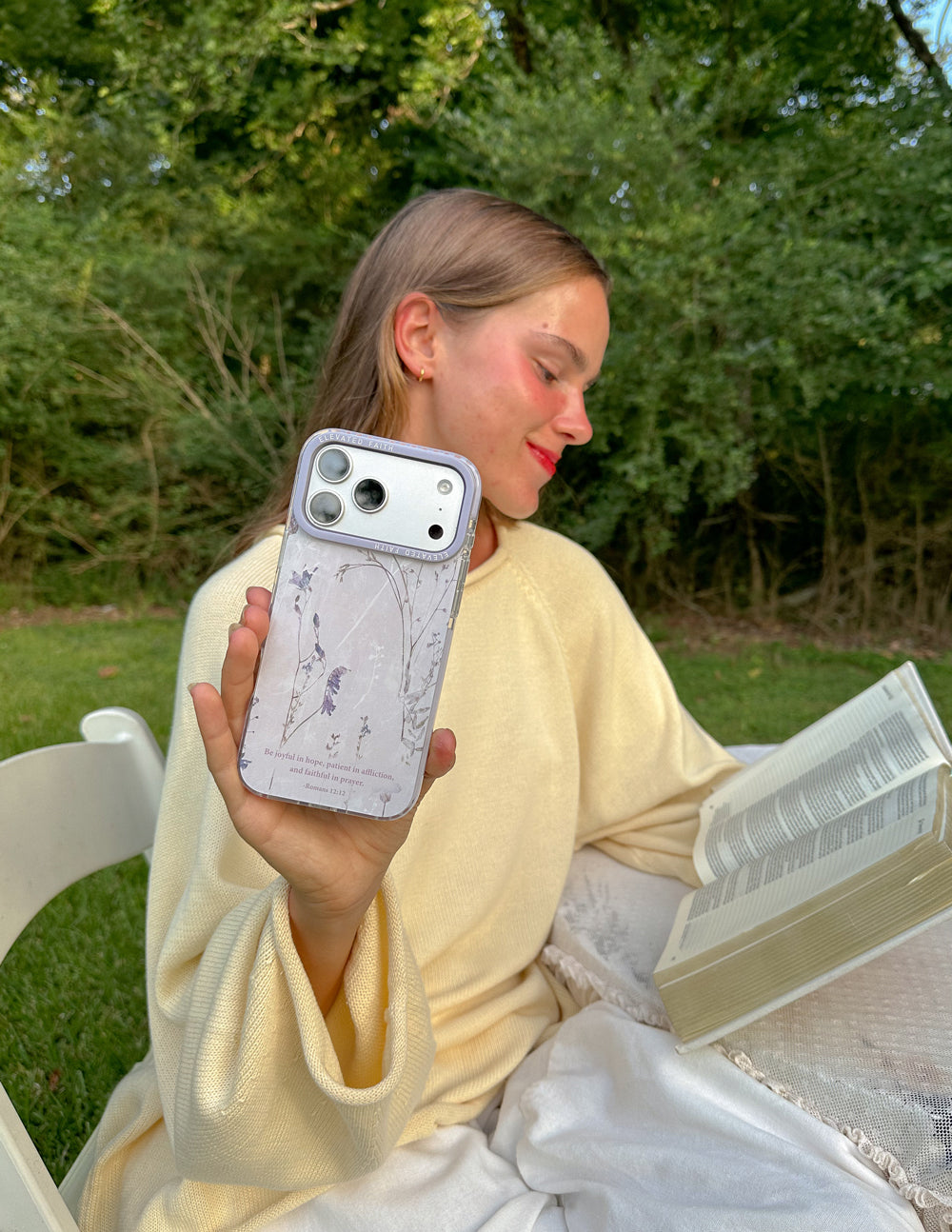 Funda para teléfono de Romanos 12:12
