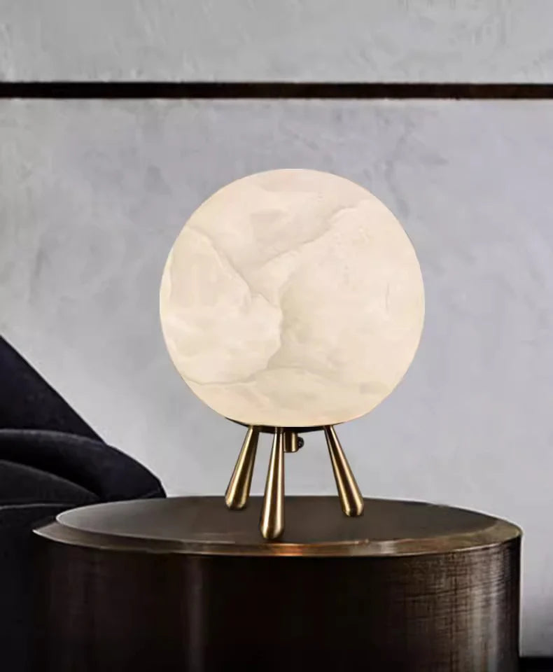 Lámpara de mesa Romi Alabaster