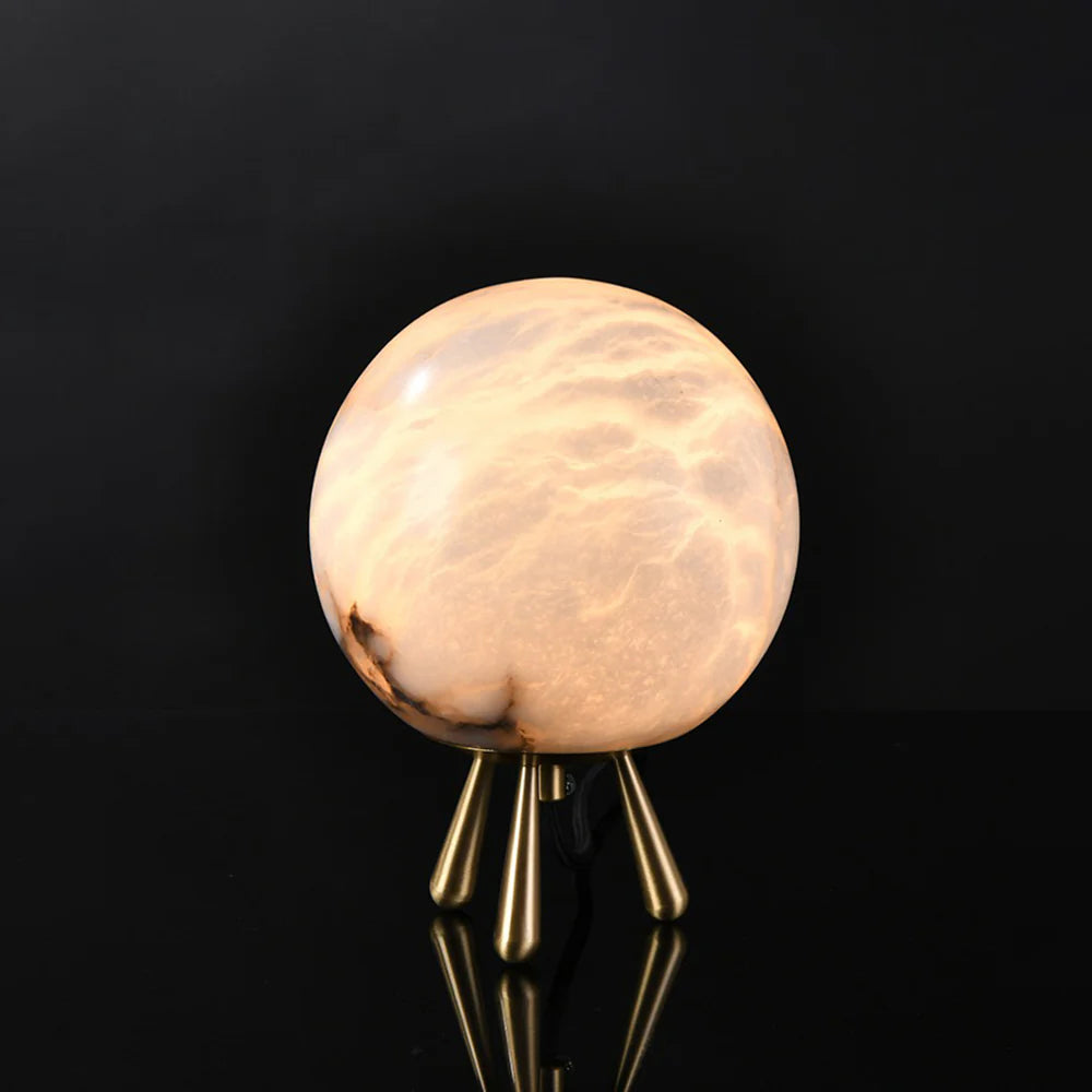 Lámpara de mesa Romi Alabaster