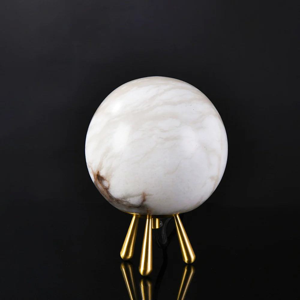 Lámpara de mesa Romi Alabaster