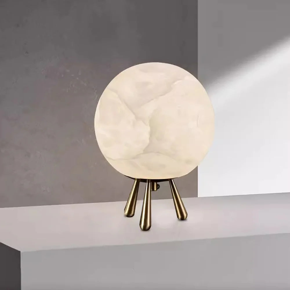 Lámpara de mesa Romi Alabaster
