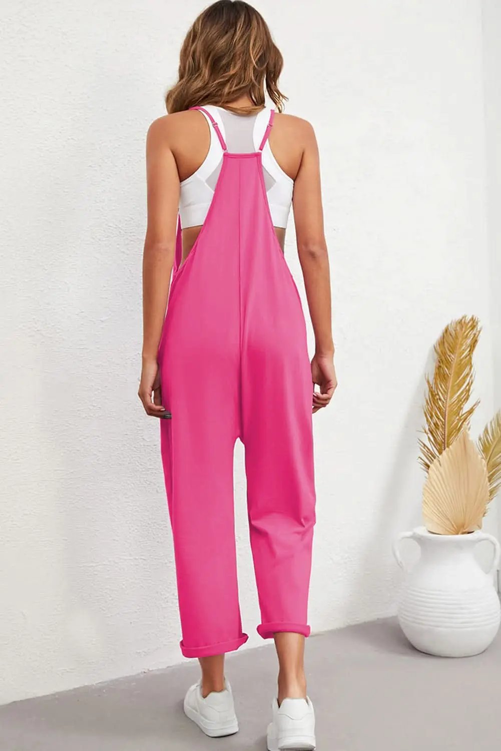 Love Salve Women's Romper With Pockets & Adjustable Straps — Casual Daily Wear