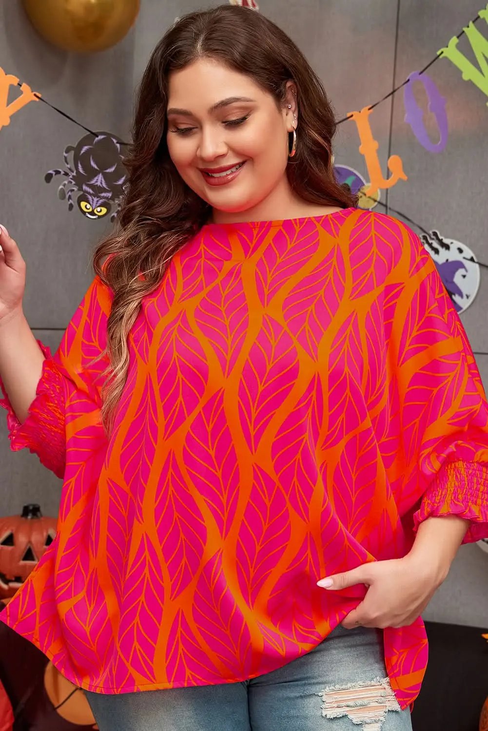 Love Salve Rose Blouse Plus Size — Lightweight Daily Top