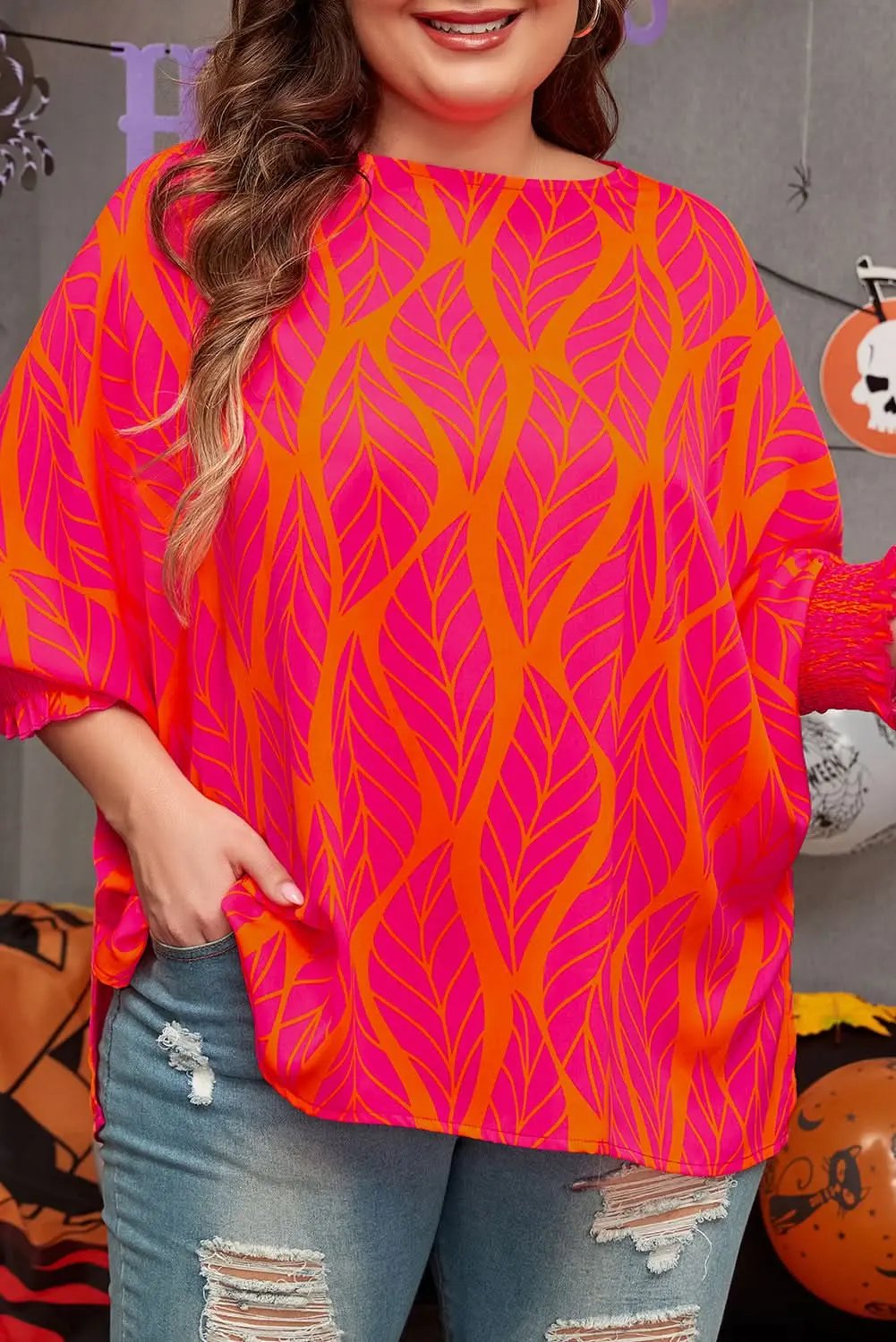 Love Salve Rose Blouse Plus Size — Lightweight Daily Top