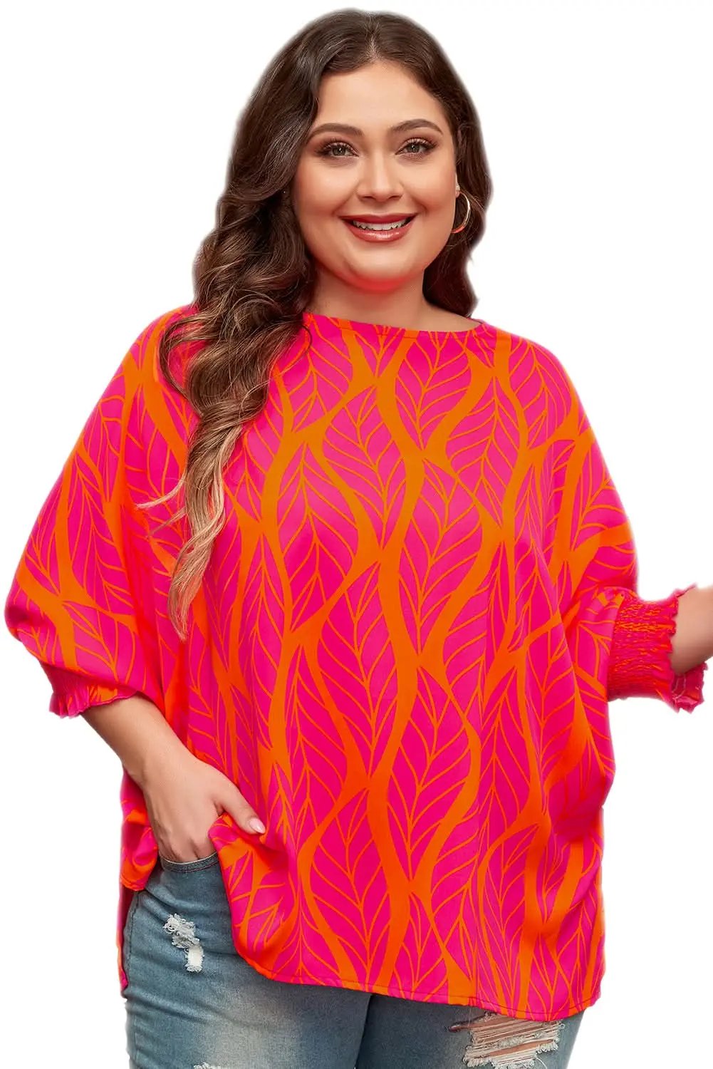 Love Salve Rose Blouse Plus Size — Lightweight Daily Top