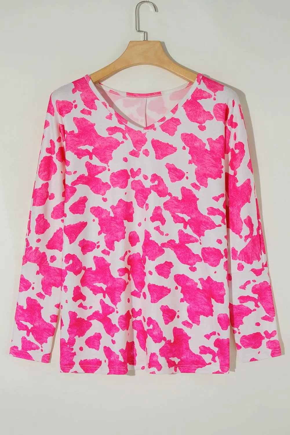 Love Salve Women's Plus Size Top Rose Leopard Print — Western Fall Style