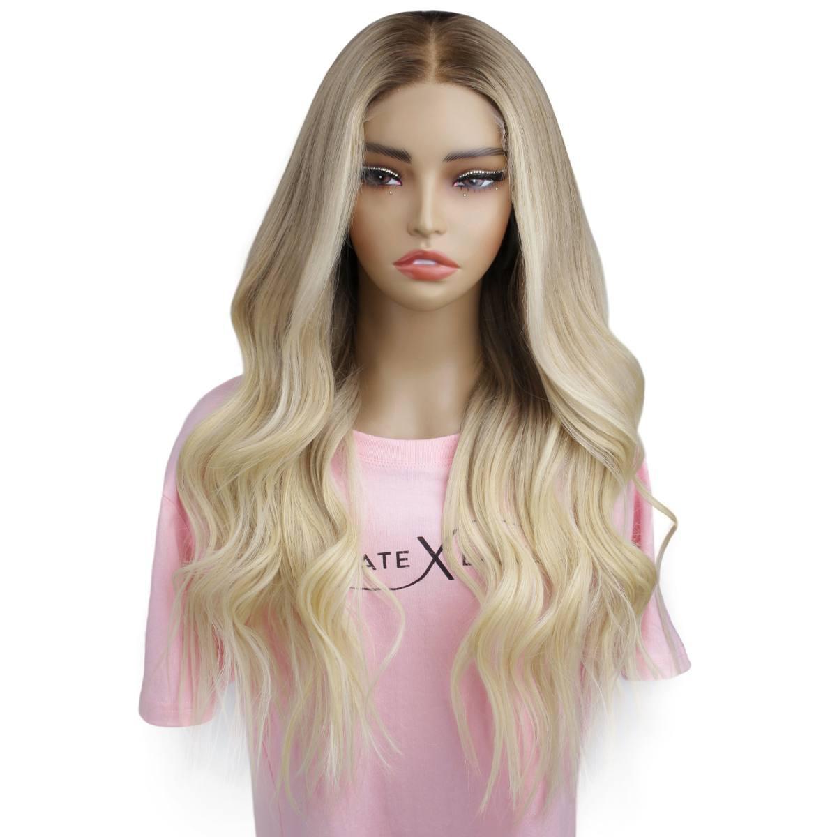 Peluca Ruby sin pegamento, con cierre de encaje HD 5x5, teñida profesionalmente, 100% cabello humano