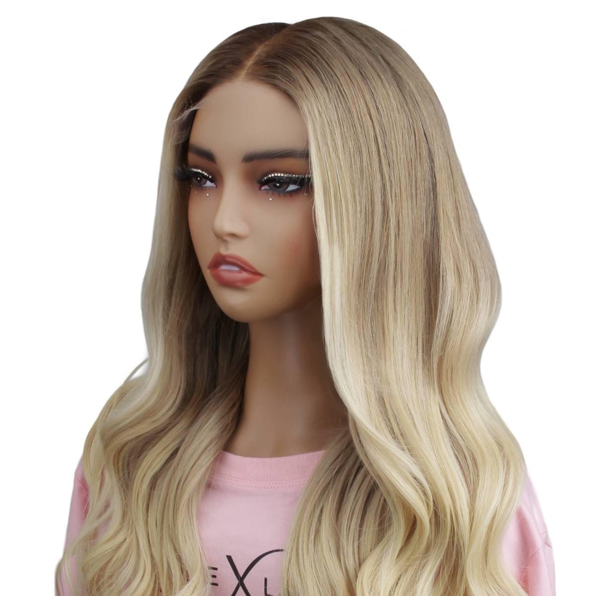 Peluca Ruby sin pegamento, con cierre de encaje HD 5x5, teñida profesionalmente, 100% cabello humano