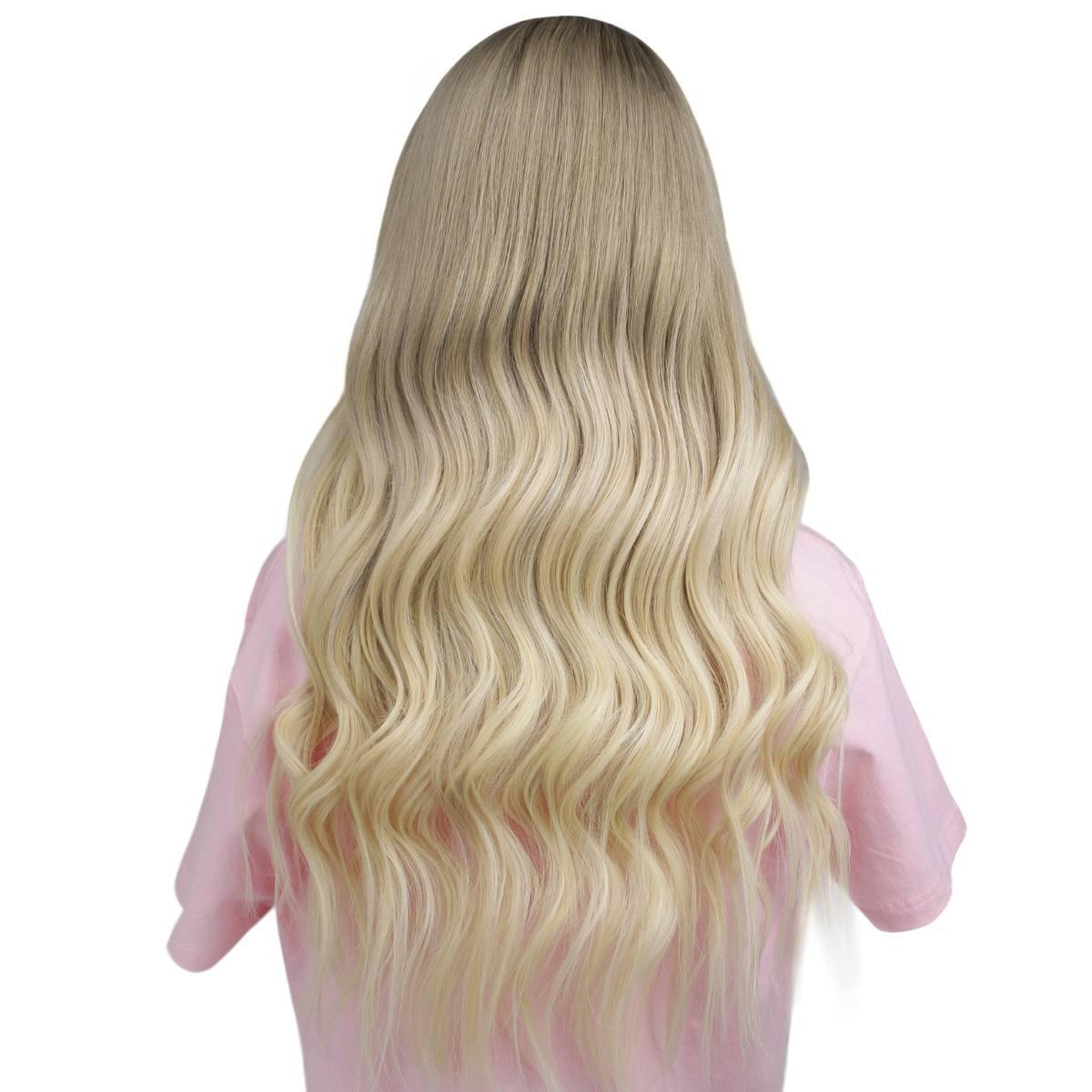 Peluca Ruby sin pegamento, con cierre de encaje HD 5x5, teñida profesionalmente, 100% cabello humano