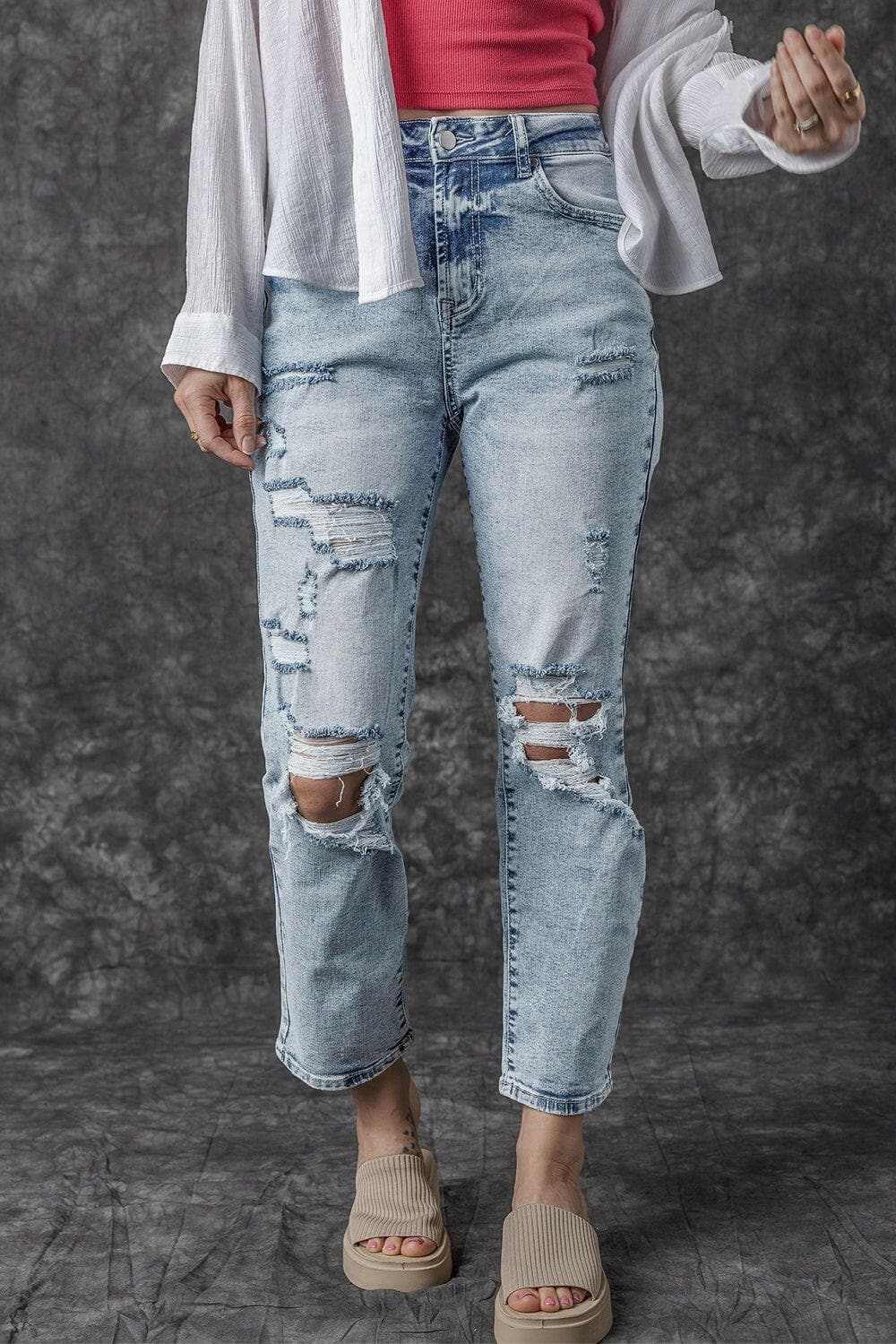 Pants Trendsi Jeans & Denim - Rugged chic high rise jeans