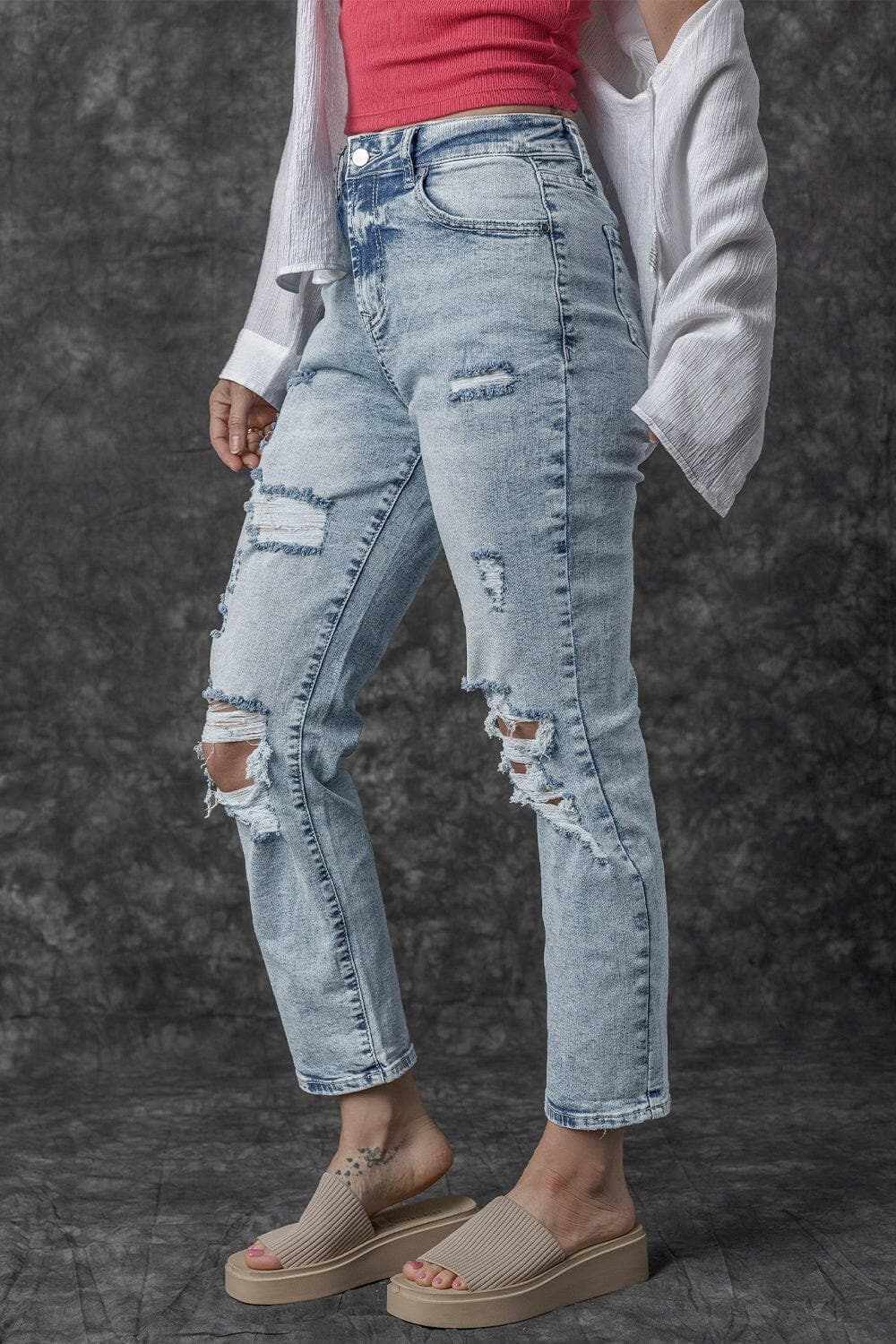 Pants Trendsi Jeans & Denim - Rugged chic high rise jeans