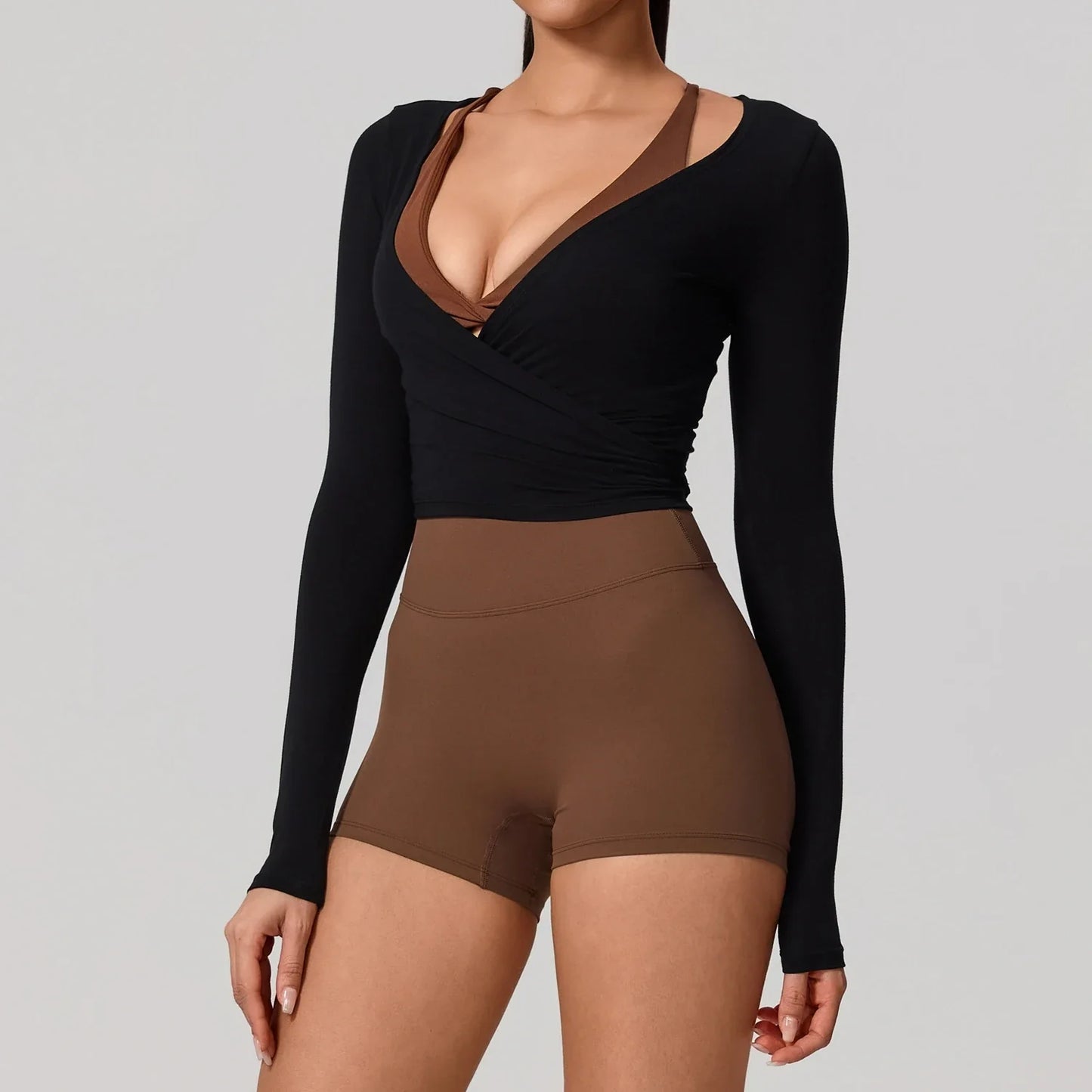 Hearuisavy Top deportivo de yoga de secado rápido para mujer