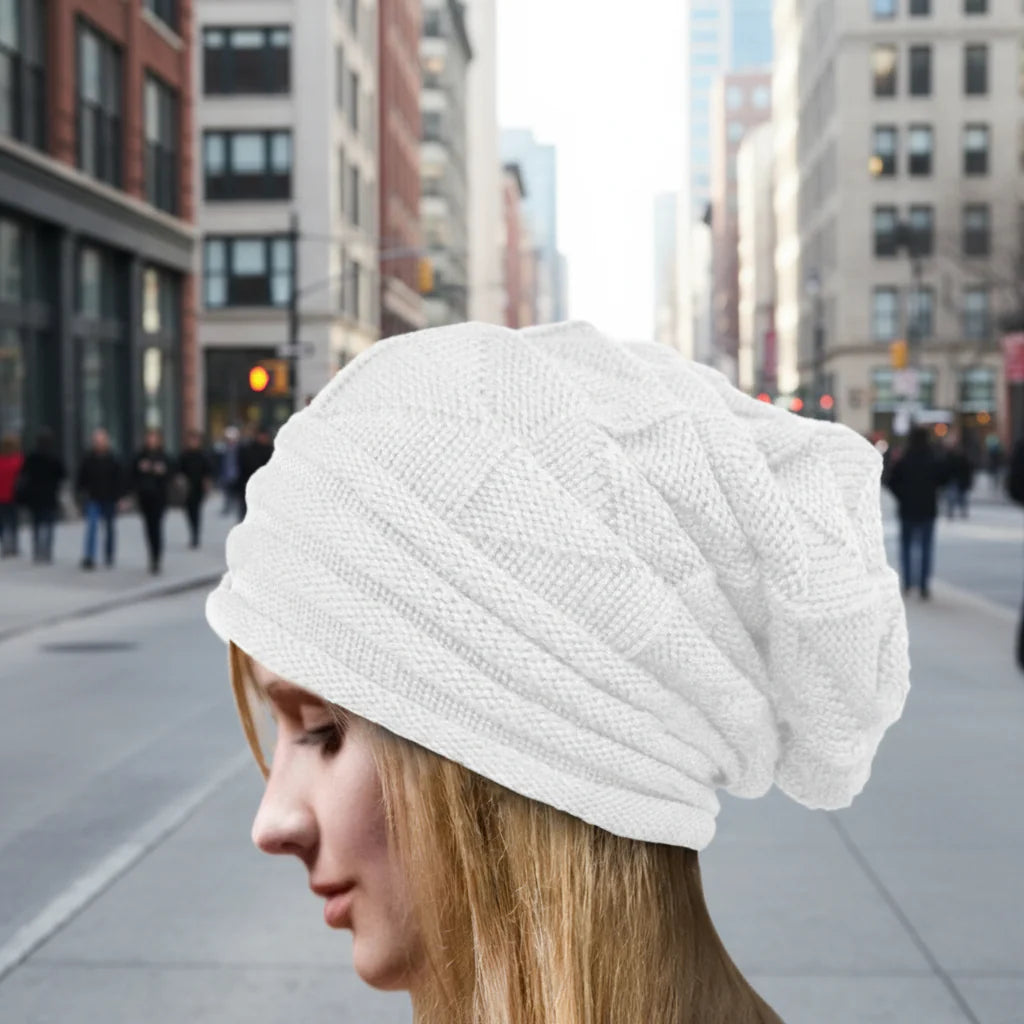 Gorro de punto holgado extragrande