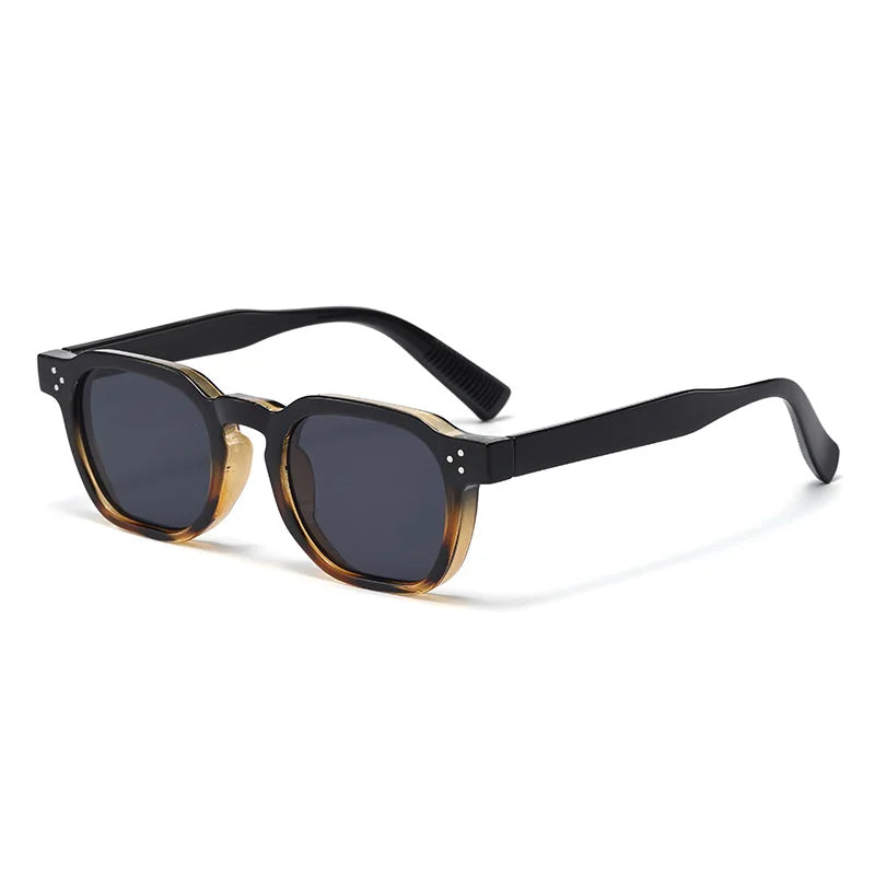Square Sunglasses Women Men Punk Shades Retro Trending Sun Glasses Clear Lens Frame UV400 Female Oculus Gafas