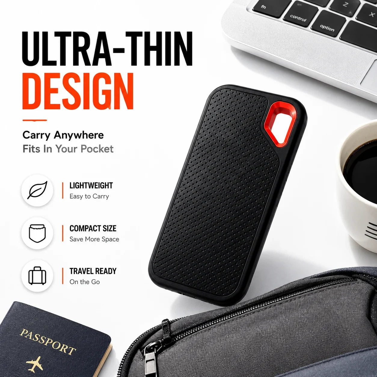 1TB Portable SSD Waterproof Shockproof for Desktop Computer Plug&play