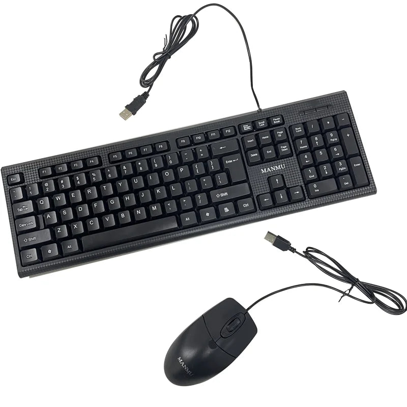 MANMU Office Wired Keyboard Gaming High Quality Keyboard And Mouse Set Keyboard Gaming Setup