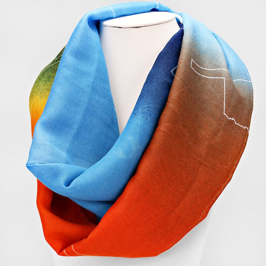 "Oklahoma" Polyester Infinity Scarf