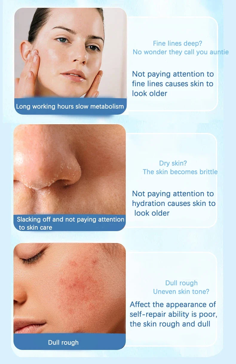 Facial Blue Copper Peptide Antioxidant Freeze-Dried Powder Essence Kit Repair Skin Moisturizing Rejuvenating Skin Care