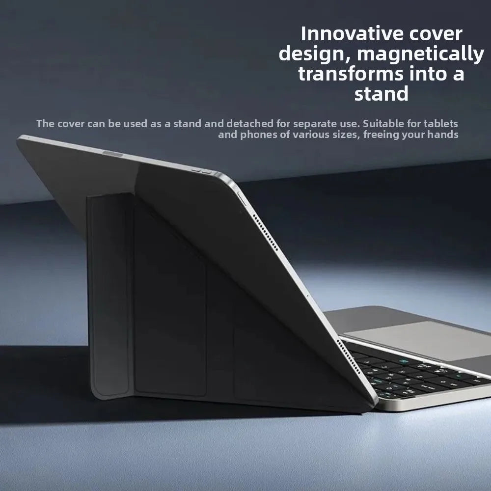 Bluetooth 5.3 Wireless Bluetooth Keyboard Portable Detachable Foldable Keyboard Universal with Touchpad Mini Foldable Keypad