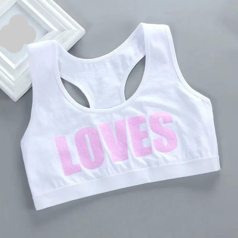 Cotton Training Bras for Growing Girls, Ages 8-18