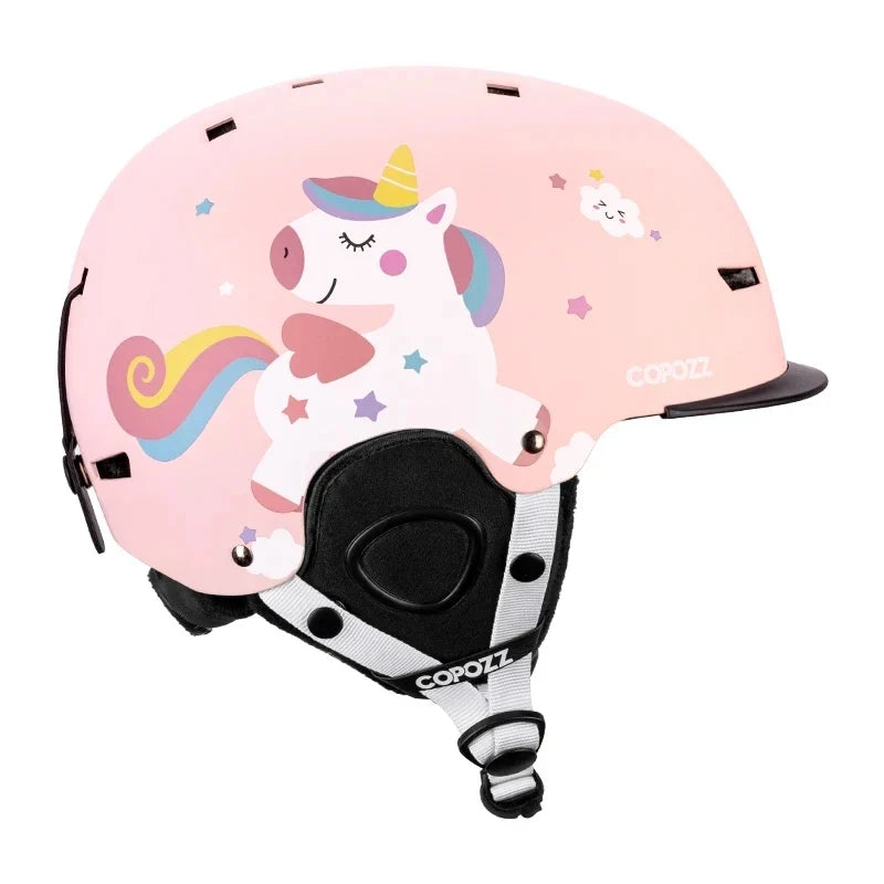 Protect Your Little Ones Cartoon Kids Ski Helmet
