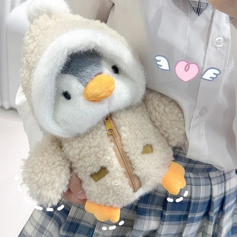 Peluche de pingüino con parka