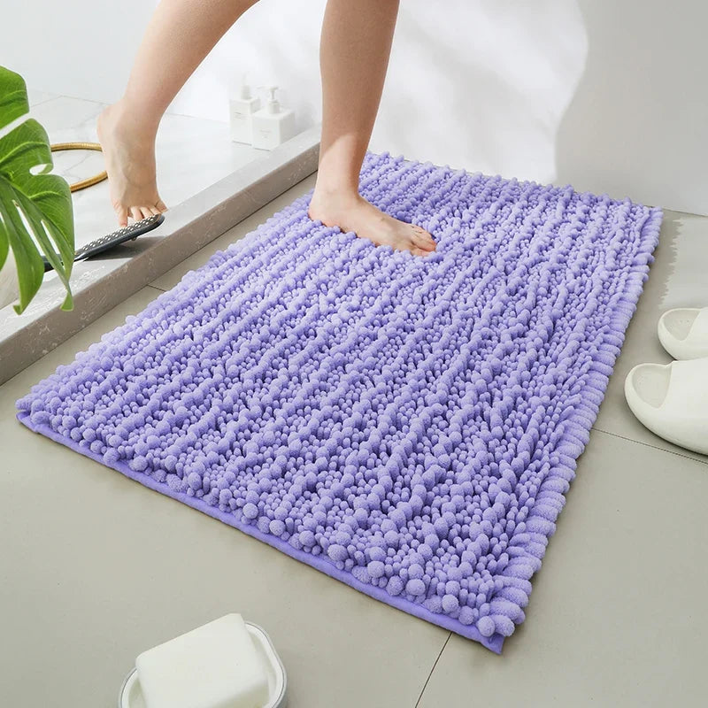 1 Piece Bathroom Carpet Bath Mat, Non-Slip Super Thick Lotus Pine Soft