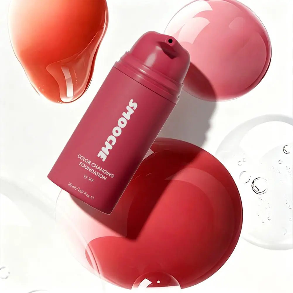 Hydrating Color Changing Foundation Liquid Automatically Adapts Skin Color Conceals Defects And Creates Refined Daily Makeup