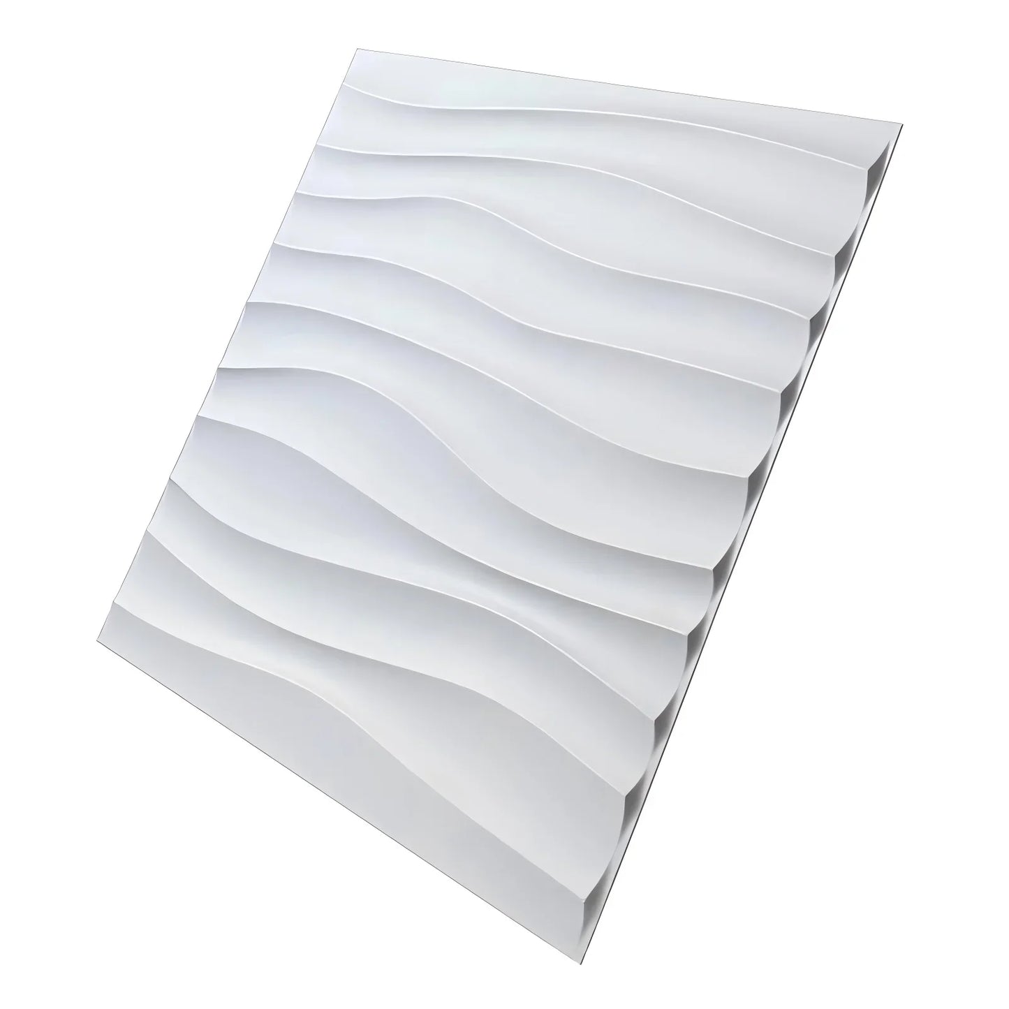 Wall Renovation 3D PVC Wave Board Texture Wall Panel Non-self-adhesive Wall Sticker Art Ceramic Tile Wallpaper Room Bathroom