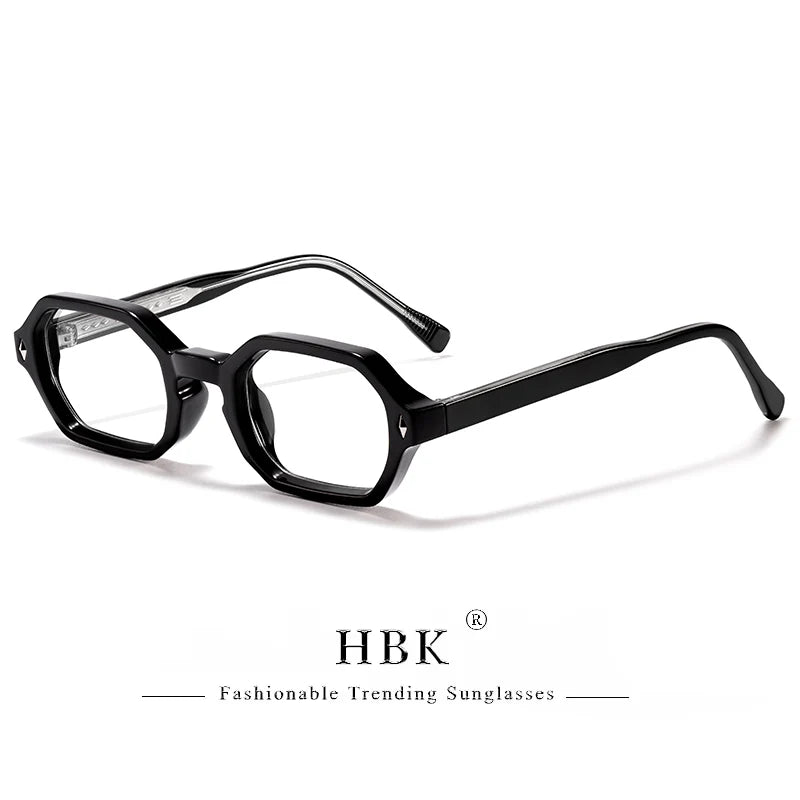 HBK New Fashion Polygon Men Sunglasses Small Frame Cupronickel Core Insert Leg Sun Glasses Outdoor Party Vacation Travel