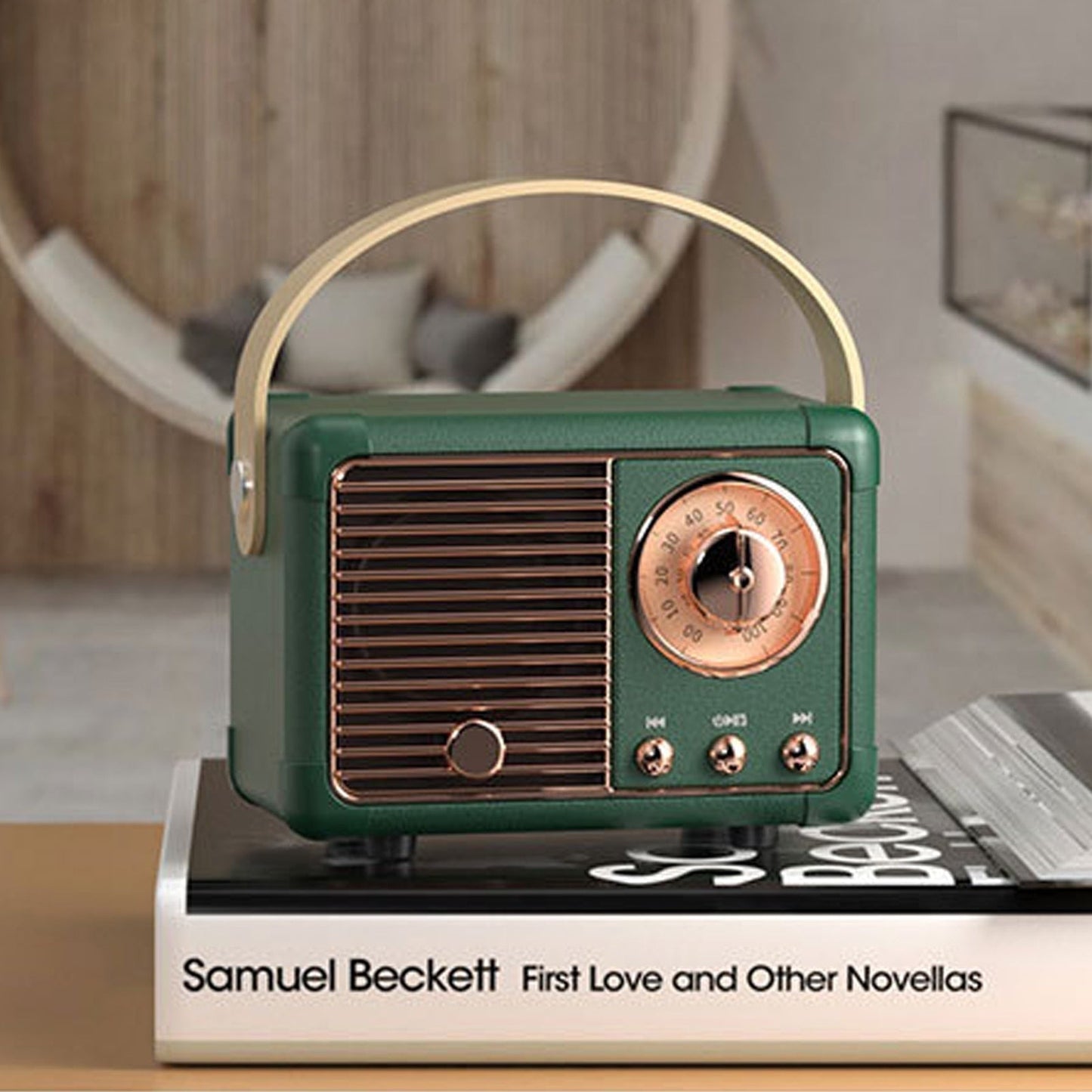 Altavoces Bluetooth Compactos Retro con Radio | Cocina + Metal
