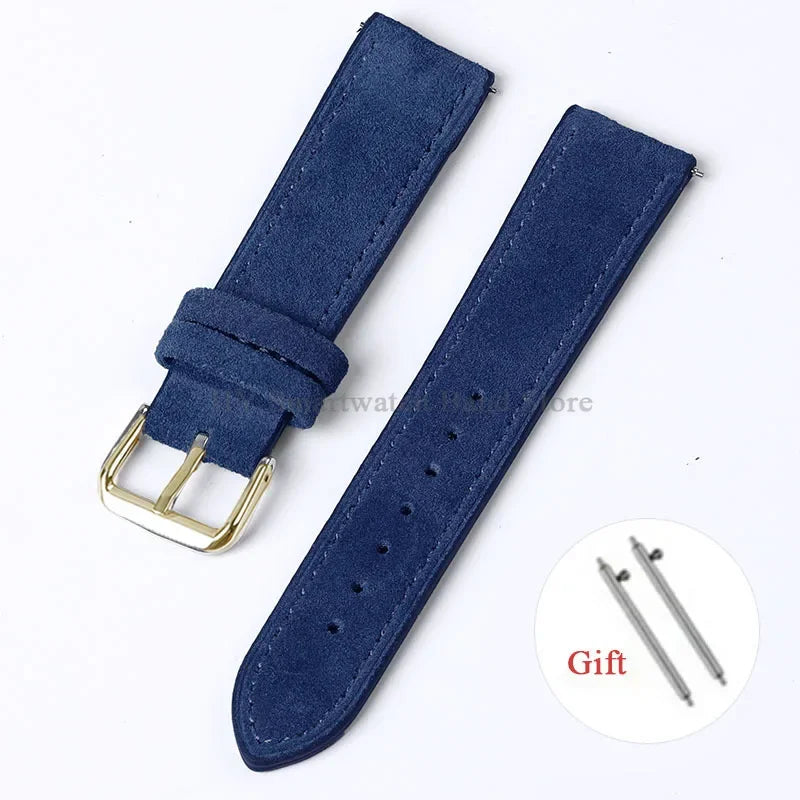 Motorola Moto Watch Vintage Suede Leather Band, Quick Release
