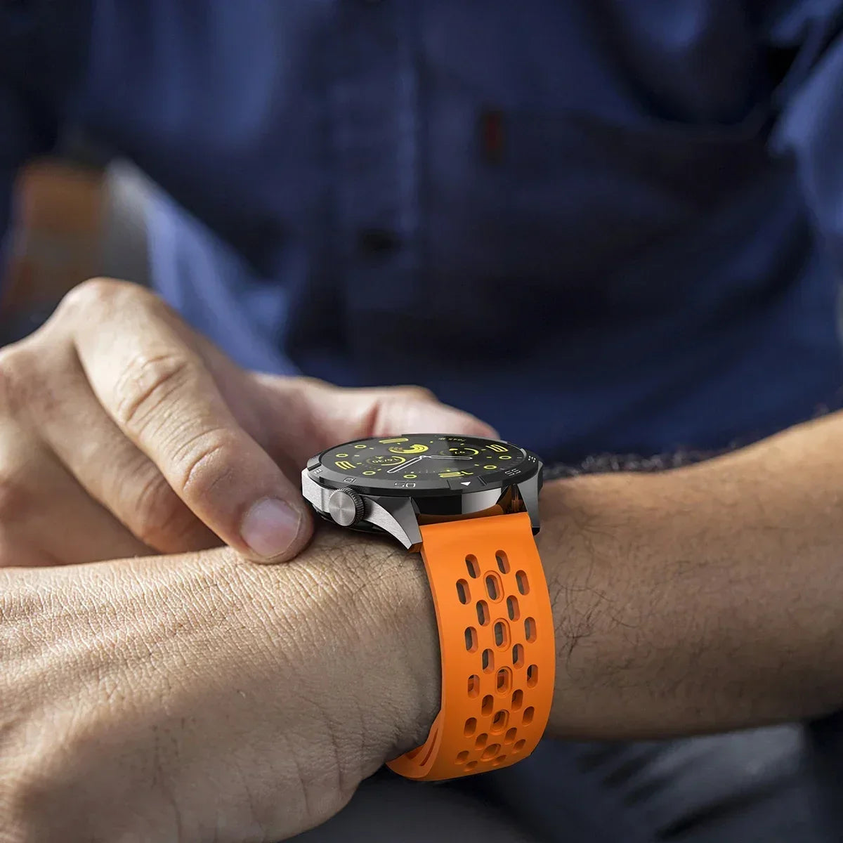 OnePlus Watch Breathable Perforated Silicone Sport Band