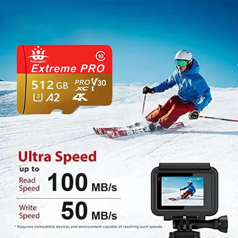 Speed Boost TF Cards SD Cards Memory Card Micro TF Card 32GB 64GB 128GB 256GB V60 Full HD Waterproof Waterproof for Mac Phone Ta