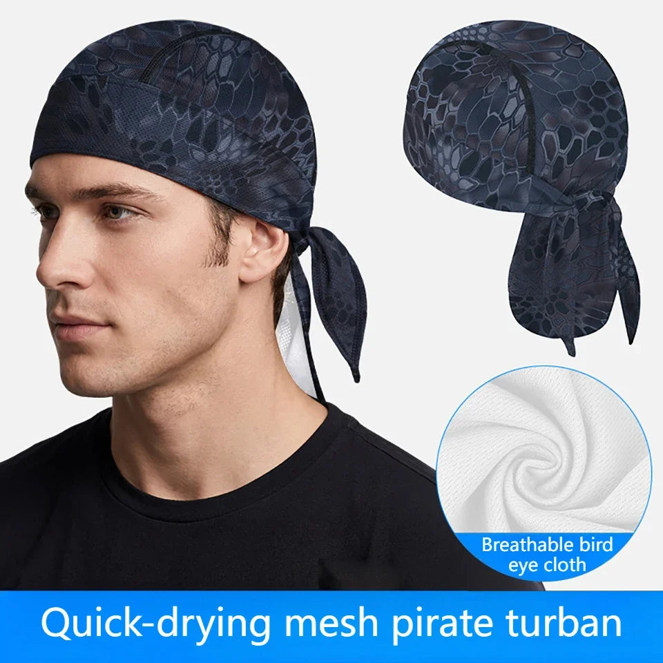 KoKossi Summer Breathable Mesh Hat Quick-dry Headscarf Sun Protection Sweat-wicking Sports Outdoor Riding Cycling Headband