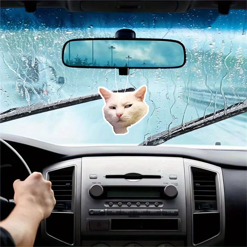 1pc Funny Cat Design Car Aromatherapy Tablet, Car Fragrance Tablet