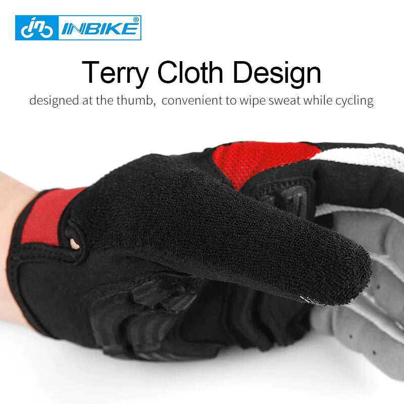 INBIKE Full Finger Gel Padded Touchscreen Gloves