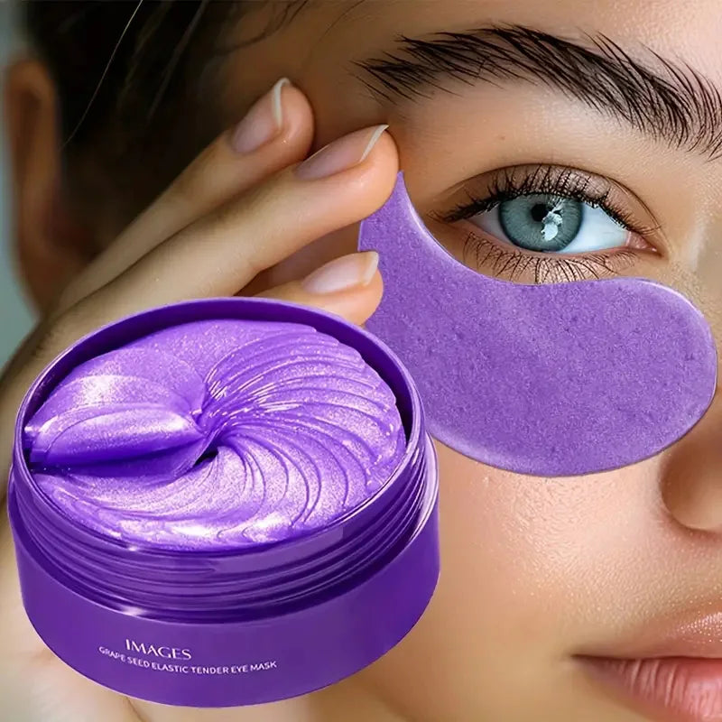Grape Moisturizing Collagen Eye Mask Anti Dark Circles Eye Bags Anti-aging Eyes Masks Beauty Skin Care Eye Patches 60Pcs
