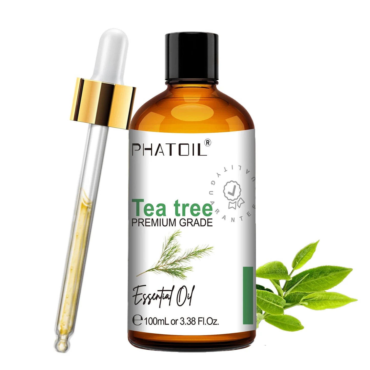 PHATOIL Natural Essential Oil for Diffuser Candle Making-100ml Sandalwood Eucalyptus Citronella Lavender Vanilla Essential Oils