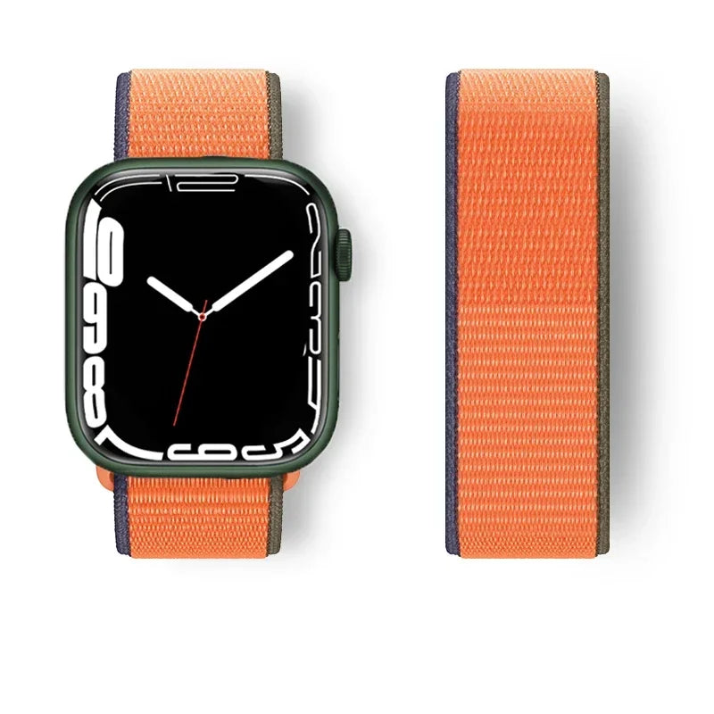 Nylon Sport loop Strap For Apple Watch Band 44mm 42/40mm 45mm  38/41mm pride Bracelet iwatch Ultra2 49mm Series 9 8 se 7 6 5 4 3