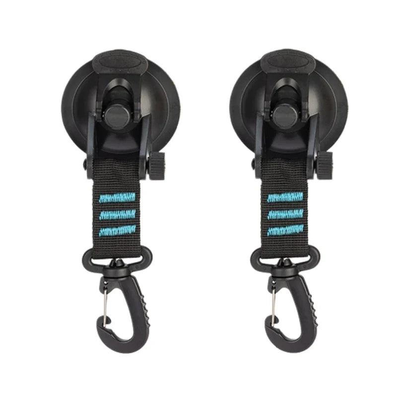 Heavy Duty Suction Cups Anchor with Hooks Outdoor Travel Camping Carabiner Organizer for Home Outdoor Camping Car Side Awning
