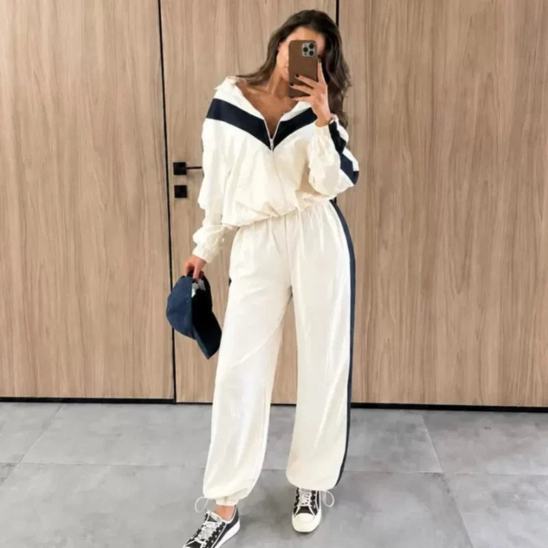 Women’s Colorblock Zip Jacket & Pants Set