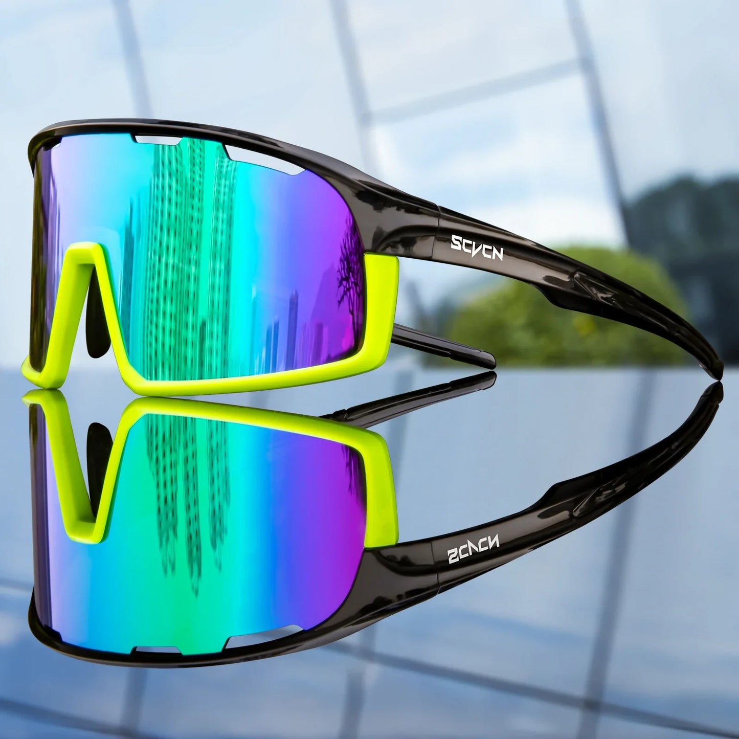 SCVCN Cycling Glasses MTB Road Bike Sunglasses UV400 Bicycle Glasses Protection Light Unisex Bike Sports Equipment